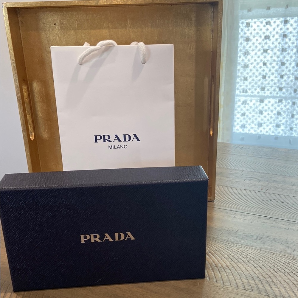 Prada Black Gift Box with White Bag